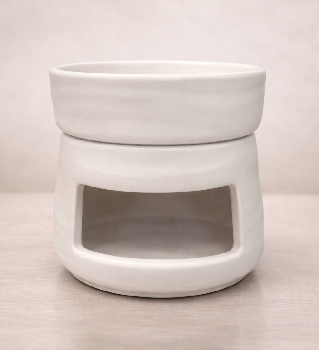 מבער מעוגל לבן מבער מעוגל לבן